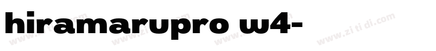 hiramarupro w4字体转换